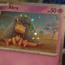 Pokemon TCG Abra 063/165 Cosmos Holo Promo SWIRL Basic 50 HP Eng 2019 - Image 2