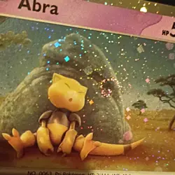 Pokemon TCG Abra 063/165 Cosmos Holo Promo SWIRL Basic 50 HP Eng 2019 - Image 3
