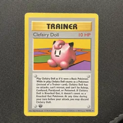 🔥Clefairy Doll 70/102 Base Set SHADOWLESS 1st Edition Pokemon Trainer Treasure! - Image 1