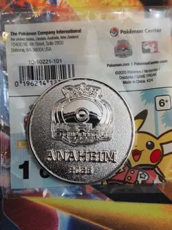 Pokemon World Championship Anaheim Pokemon Center Promo Pikachu Coin - Image 3