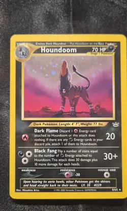 Pokemon Houndoom 08/64 Neo Revelation Holo - Image 1