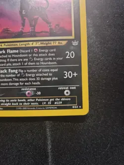 Pokemon Houndoom 08/64 Neo Revelation Holo - Image 5