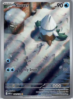 Snover 140/132 Illustration Rare Mega Evolution Pokemon Near Mint - Image 1