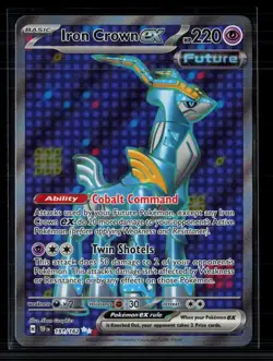 Pokemon 2024 Temporal Forces Iron Crown EX FA #191/162 - Image 1