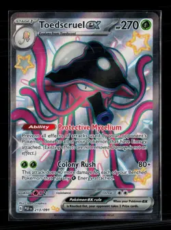 Pokemon 2024 Paldean Fates Toedscruel EX SSR #213/91 - Image 1