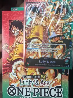 One Piece CCG Luffy & Ace ST30 Starter Deck - BRAND NEW SEALED (Deck Only) - Image 1