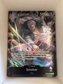 OP02-093 Smoker AA Alt Art Foil Starter English L One Piece TCG Card Game - Image 1