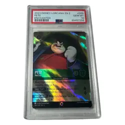 2023 Disney Lorcana EN 2 Enchanted Pete Bad Guy #209 PSA 10 - Image 1