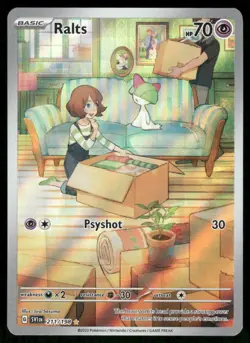 Pokemon Cards Ralts 211/198 Scarlet & Violet Illustration Rare NM *2 - Image 1