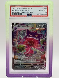 PSA 10 Gengar VMAX 271/264 Secret Rare Fusion Strike Alt Art Pokemon Card - Image 1