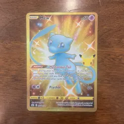 The Pokemon Company Mew Celebrations Secret Rare Holo Card 025/025 60 HP English - Image 1