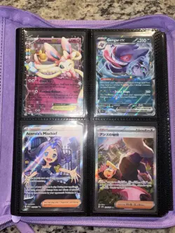 Pokemon 40 Card Lot With Vault X Binder 9 Page - Image 1