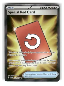 Special Red Card 113/086 Ultra Rare ME04: Chaos Rising Pokemon Near Mint - Image 1