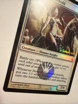 Hero of Bladehold Prerelease Cards Foil - Image 4