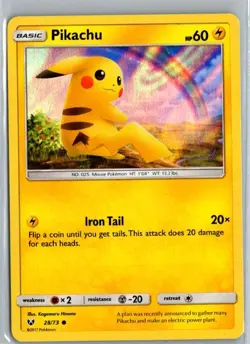 Pikachu - 28/73 (Cosmos Holo) Holofoil Promo Miscellaneous Cards 028/073 NM - Image 1