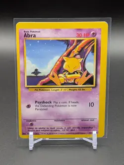 ABRA 43/102 - Pokemon Base Set Unlimited C MP - *Print Dot Error* - Image 1