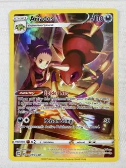 Ariados SWSH09: Brilliant Stars Trainer Gallery TG09/TG30 Pokemon TCG Holo NM - Image 1