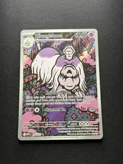 Pokemon TCG Houndstone Mega Evolution Base 145/132 Full Art Rare NM Condition - Image 1