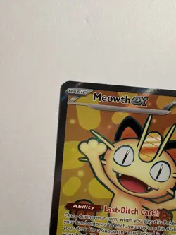 Pokemon TCG Meowth ex 107/088 Perfect Order Ultra Rare Full Art Holo EN NM - Image 5