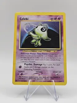 Pokemon - Celebi - Holo - Neo Revelation 3/64 - DMG - Vintage Damaged - Image 1