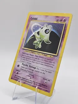 Pokemon - Celebi - Holo - Neo Revelation 3/64 - DMG - Vintage Damaged - Image 3