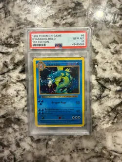 1999 Pokemon Gyarados Base Set 1st Edition Holo #6 PSA 10 GEM MINT - Image 1