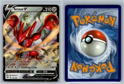 Scizor V 118/189 Holo V Rare Darkness Ablaze Pokemon Card Near Mint - Image 3