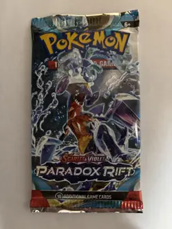 22.4g! HEAVY Paradox Rift Booster Pack Pokemon TCG New From ETB Garchomp Art - Image 2