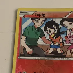 Tepig 25/113 B&W Legendary Treasures Pokemon Card Reverse Holo Foil Rar - Image 3