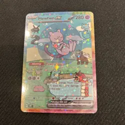 Pokemon Bubble Mewtwo Special Doujin Art Starry Holo Card - Image 1