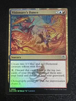 MTG Secrets of Strixhaven Visionary's Dance Foil 0242 NM - Image 1