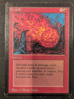 Fireball - Beta - LP - MTG - Magic the Gathering - Red - Image 1