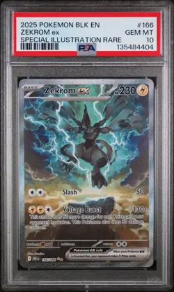Zekrom EX Black Bolt SIR Special Illustration Rare #166 PSA 10 Gem Mint Pokemon - Image 1