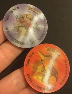 6 X Pokemon Tazos Bundle 2001 Walkers Crisps Lenticular Cyndaquil Totodile - Image 5