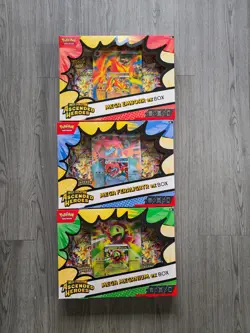 Pokemon TCG Ascended Heroes Mega Emboar, Feraligator and Meganium Ex Boxes - Image 1