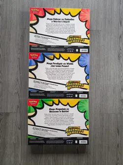 Pokemon TCG Ascended Heroes Mega Emboar, Feraligator and Meganium Ex Boxes - Image 2