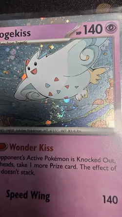 Pokemon - Togekiss 072/191 Cosmos Holo Surging Sparks NM SWIRL - Image 3