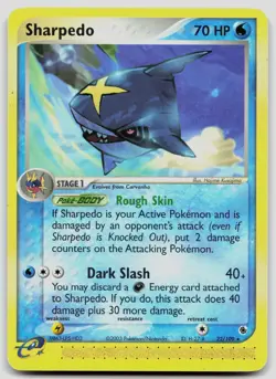 Sharpedo 22/109 Ruby & Sapphire Pokemon MP - Image 1