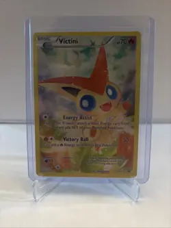 Pokemon XY117 Victini 2016 Full Art Holo Black Star Promo - Image 1
