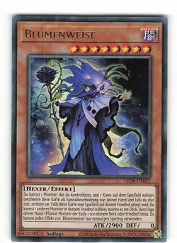Yugioh BLUMENWEISE , led8-de021 Ultra Rare deutsch Near Mint 1. Auflage - Image 1