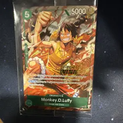 Bandai Monkey.D.Luffy P-135 Winner Prerelease Promo Foil Character (English) - Image 1
