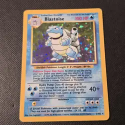 Pokemon Card - Blastoise #2/102 - Rare Holo WOTC Base Set Vintage 1999 - MP-HP - Image 1