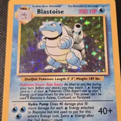 Pokemon Card - Blastoise #2/102 - Rare Holo WOTC Base Set Vintage 1999 - MP-HP - Image 3