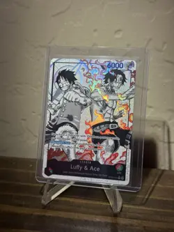 ST30-001 Luffy & Ace leader AA (Parallel) One Piece Card Game ENGLISH - Image 1