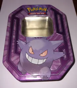 Pokemon Champions GENGAR Trading Card Tin Collectible 2016 TIN ONLY - EMPTY 820650102851 - Image 1