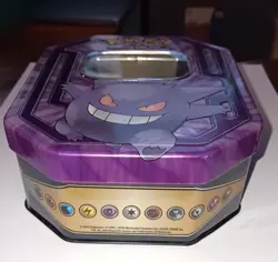 Pokemon Champions GENGAR Trading Card Tin Collectible 2016 TIN ONLY - EMPTY 820650102851 - Image 2