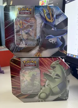 Pokemon TCG Tyranitar & Empoleon V Strikers Tin - Image 1