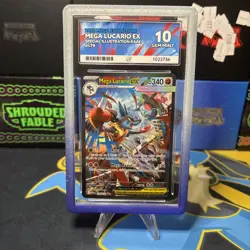 Pokemon TCG Mega Lucario EX Card 179/132 Sir Mega Evolution ACE 10 - Image 1