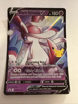 Dark Sylveon V celebration SWSH134 ****Jumbo*** Card Holo - Image 1