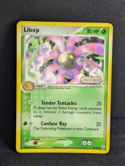 Lileep 56/92 Stamped Reverse Holo EX Legend Maker Pokemon Card Near Mint - Image 1